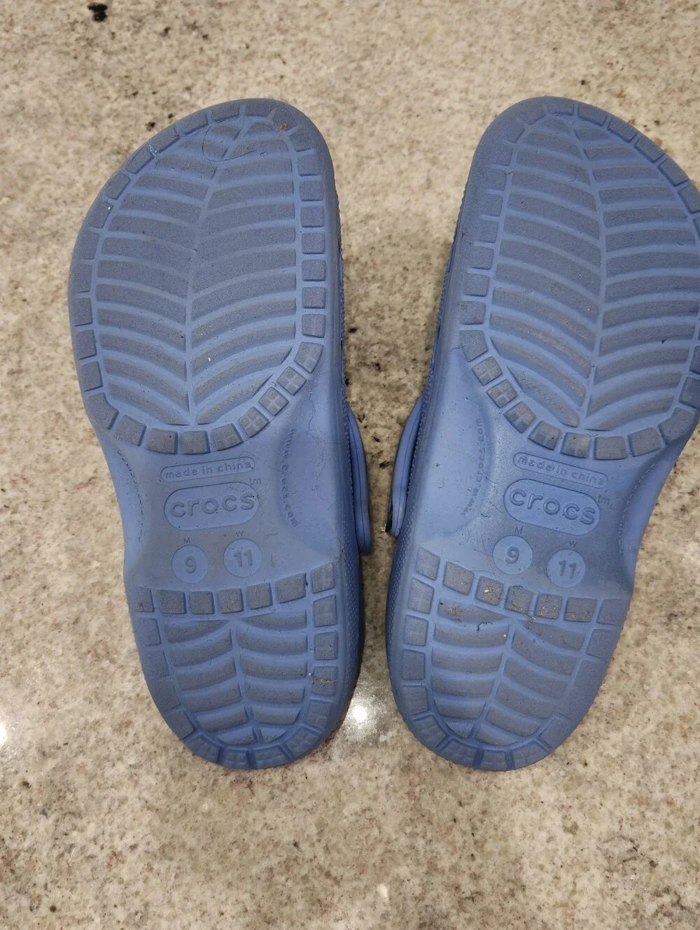 CROCS Blue Purple 9 Men/11 Women EUC